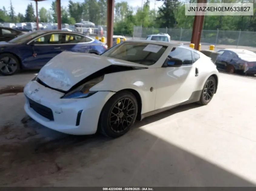 2014 Nissan 370Z VIN: JN1AZ4EH0EM633827 Lot: 42235366