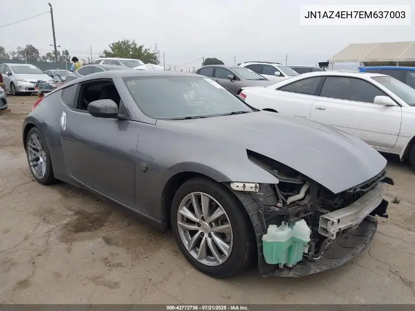 2014 Nissan 370Z VIN: JN1AZ4EH7EM637003 Lot: 42772736