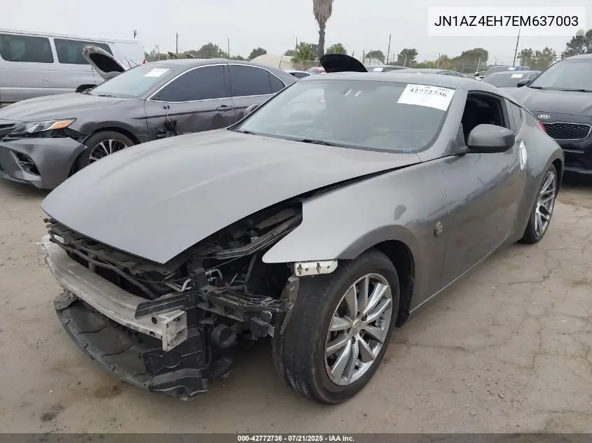 2014 Nissan 370Z VIN: JN1AZ4EH7EM637003 Lot: 42772736