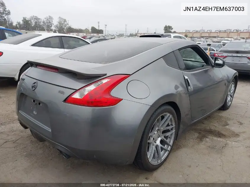 2014 Nissan 370Z VIN: JN1AZ4EH7EM637003 Lot: 42772736
