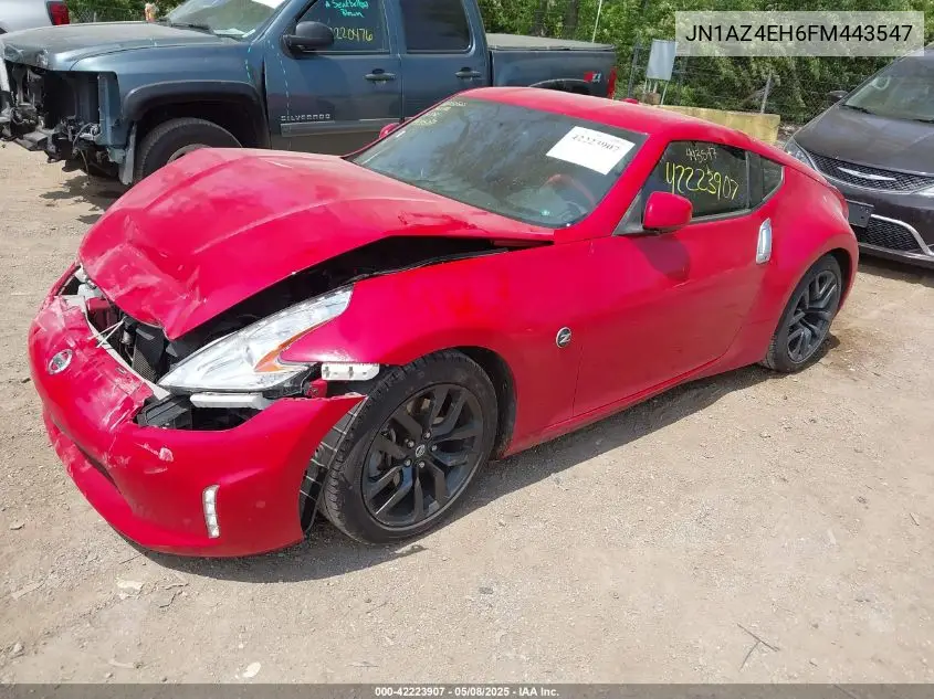 2015 Nissan 370Z Touring VIN: JN1AZ4EH6FM443547 Lot: 42223907