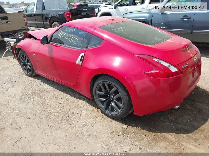 2015 Nissan 370Z Touring VIN: JN1AZ4EH6FM443547 Lot: 42223907