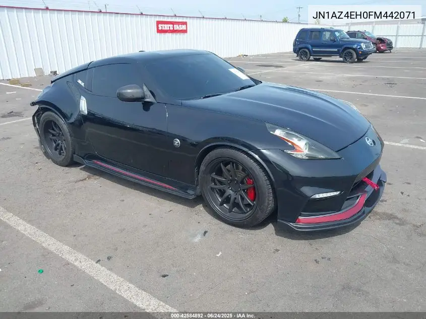 2015 Nissan 370Z Nismo Tech VIN: JN1AZ4EH0FM442071 Lot: 42584892