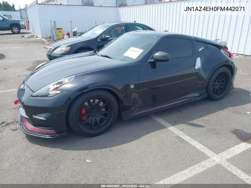 2015 Nissan 370Z Nismo Tech VIN: JN1AZ4EH0FM442071 Lot: 42584892