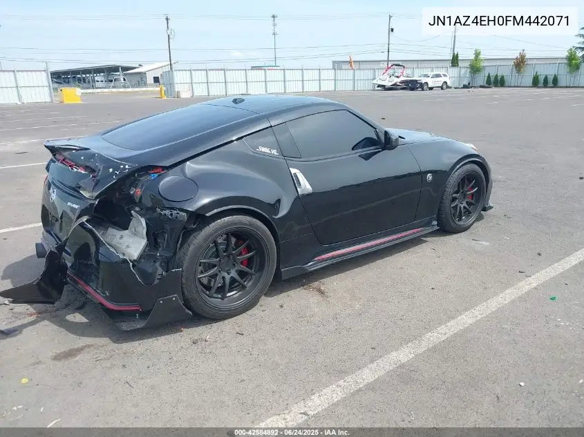 2015 Nissan 370Z Nismo Tech VIN: JN1AZ4EH0FM442071 Lot: 42584892