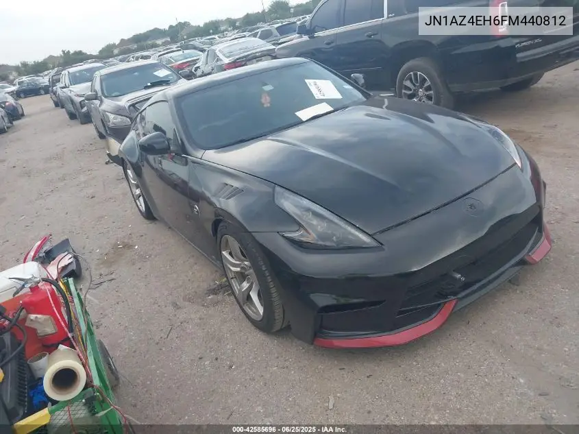 2015 Nissan 370Z VIN: JN1AZ4EH6FM440812 Lot: 42585696