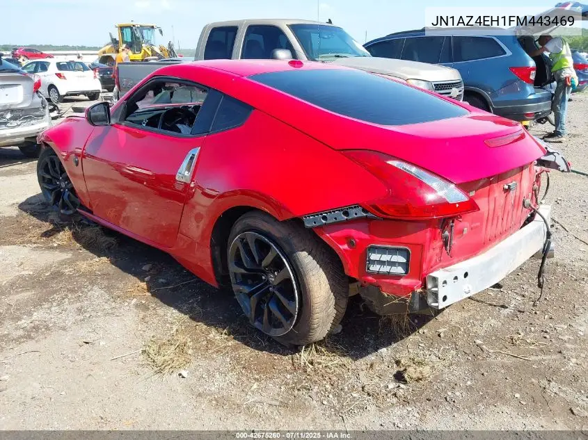 2015 Nissan 370Z Touring VIN: JN1AZ4EH1FM443469 Lot: 42675260