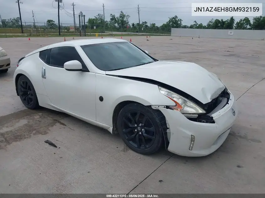 2016 Nissan 370Z VIN: JN1AZ4EH8GM932159 Lot: 42211310