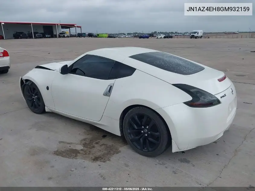 2016 Nissan 370Z VIN: JN1AZ4EH8GM932159 Lot: 42211310