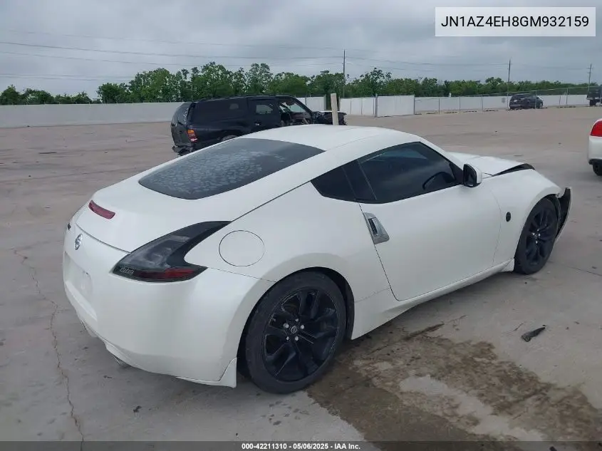2016 Nissan 370Z VIN: JN1AZ4EH8GM932159 Lot: 42211310