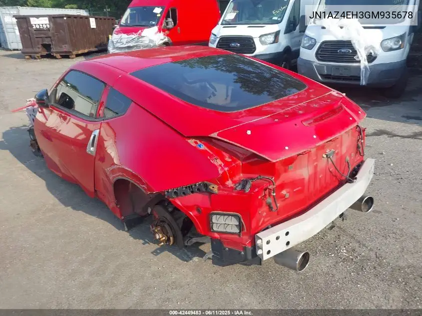 2016 Nissan 370Z Nismo VIN: JN1AZ4EH3GM935678 Lot: 42449483