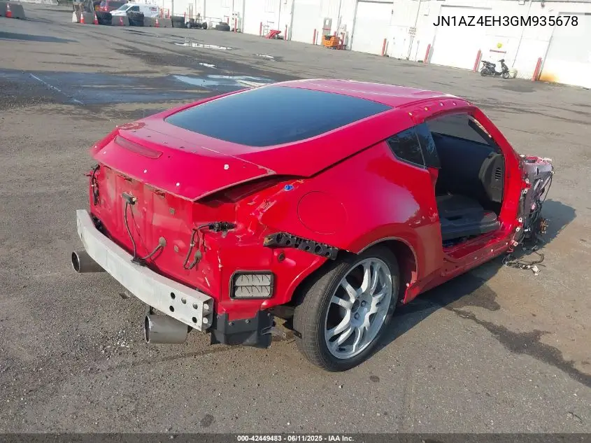 2016 Nissan 370Z Nismo VIN: JN1AZ4EH3GM935678 Lot: 42449483