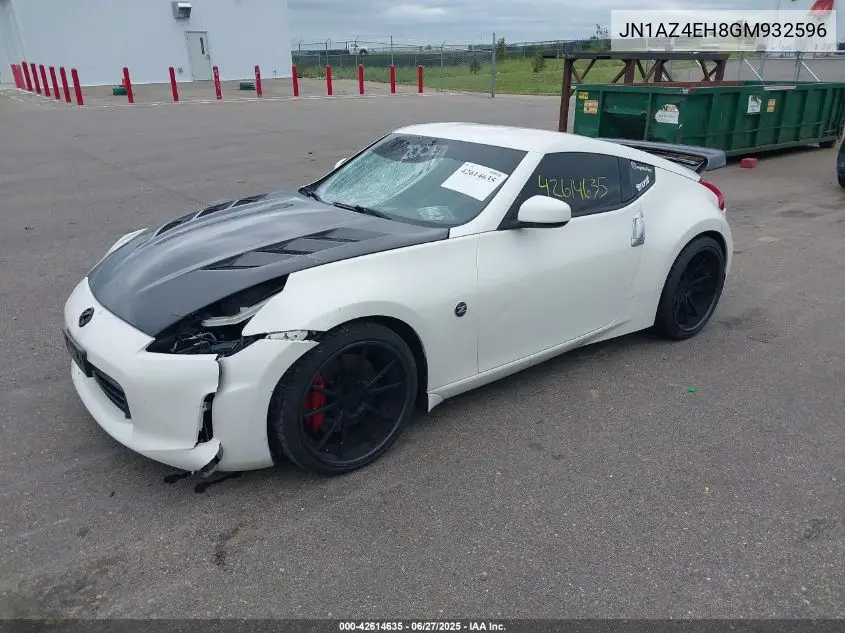 2016 Nissan 370Z Sport VIN: JN1AZ4EH8GM932596 Lot: 42614635