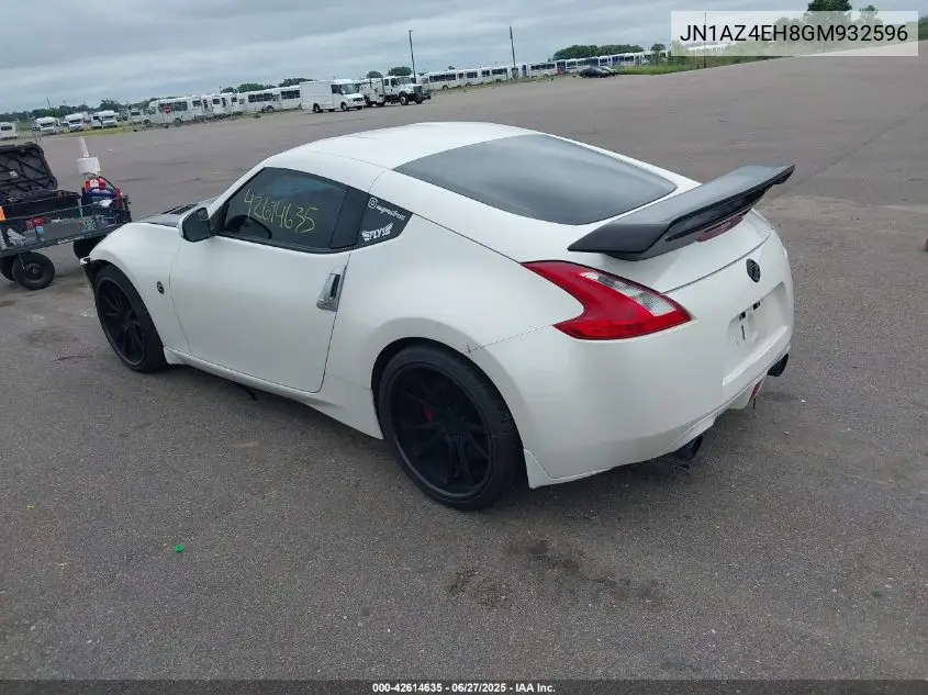 2016 Nissan 370Z Sport VIN: JN1AZ4EH8GM932596 Lot: 42614635