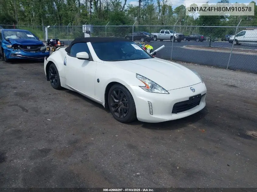 2016 Nissan 370Z Touring VIN: JN1AZ4FH8GM910578 Lot: 42668297