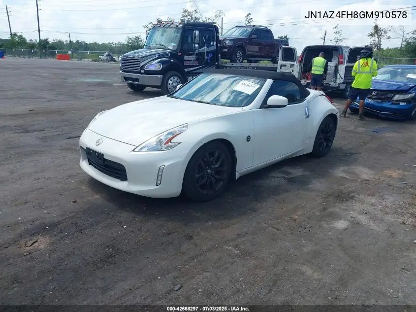 2016 Nissan 370Z Touring VIN: JN1AZ4FH8GM910578 Lot: 42668297