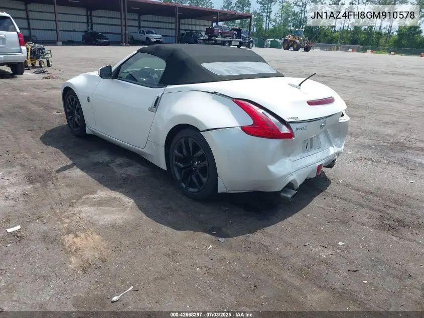 2016 Nissan 370Z Touring VIN: JN1AZ4FH8GM910578 Lot: 42668297
