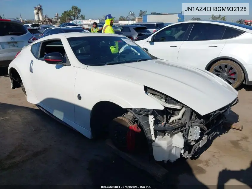 2016 Nissan 370Z Nismo Tech VIN: JN1AZ4EH8GM932128 Lot: 42696841