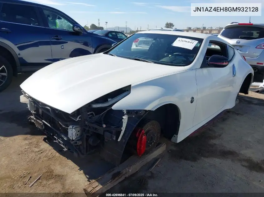 2016 Nissan 370Z Nismo Tech VIN: JN1AZ4EH8GM932128 Lot: 42696841