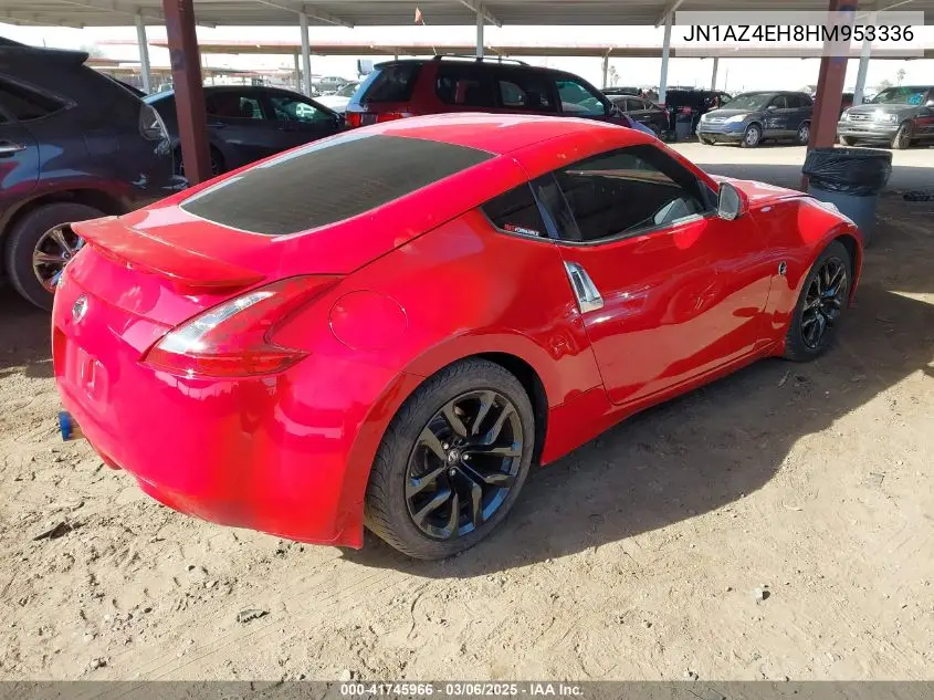 2017 Nissan 370Z VIN: JN1AZ4EH8HM953336 Lot: 41745966