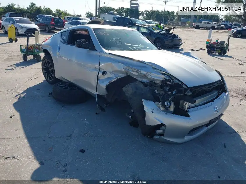 2017 Nissan 370Z VIN: JN1AZ4EHXHM951104 Lot: 41992380
