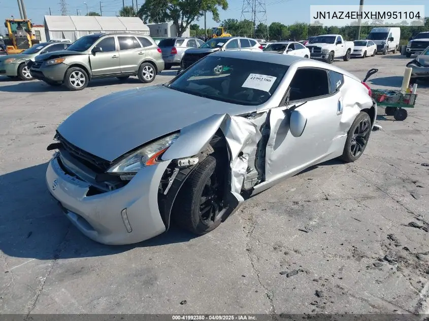 2017 Nissan 370Z VIN: JN1AZ4EHXHM951104 Lot: 41992380