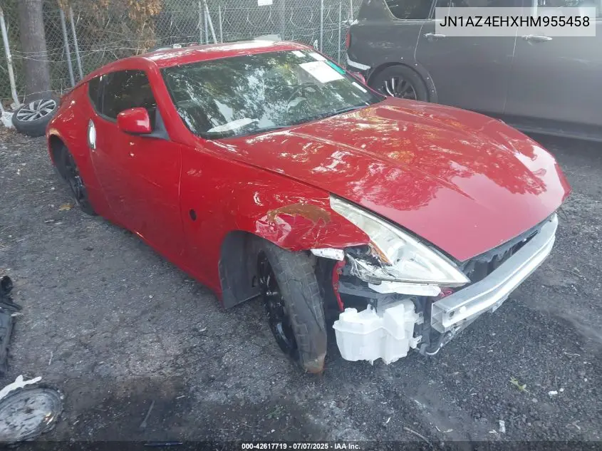 2017 Nissan 370Z Touring VIN: JN1AZ4EHXHM955458 Lot: 42617719
