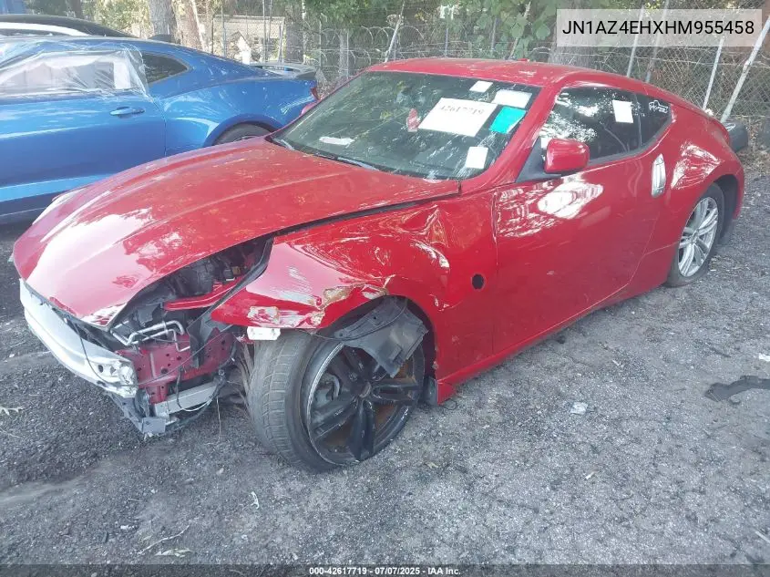 2017 Nissan 370Z Touring VIN: JN1AZ4EHXHM955458 Lot: 42617719
