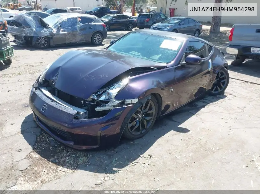 2017 Nissan 370Z VIN: JN1AZ4EH9HM954298 Lot: 42659262