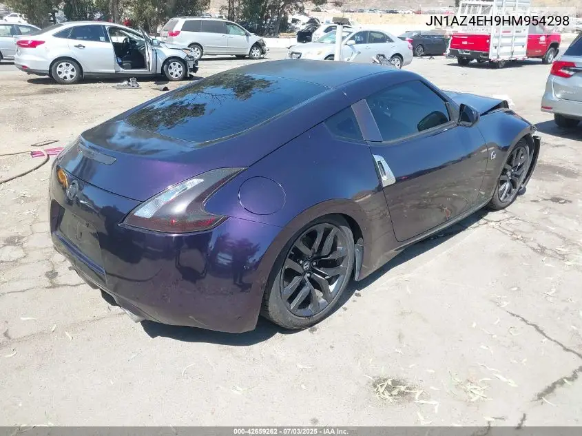 2017 Nissan 370Z VIN: JN1AZ4EH9HM954298 Lot: 42659262