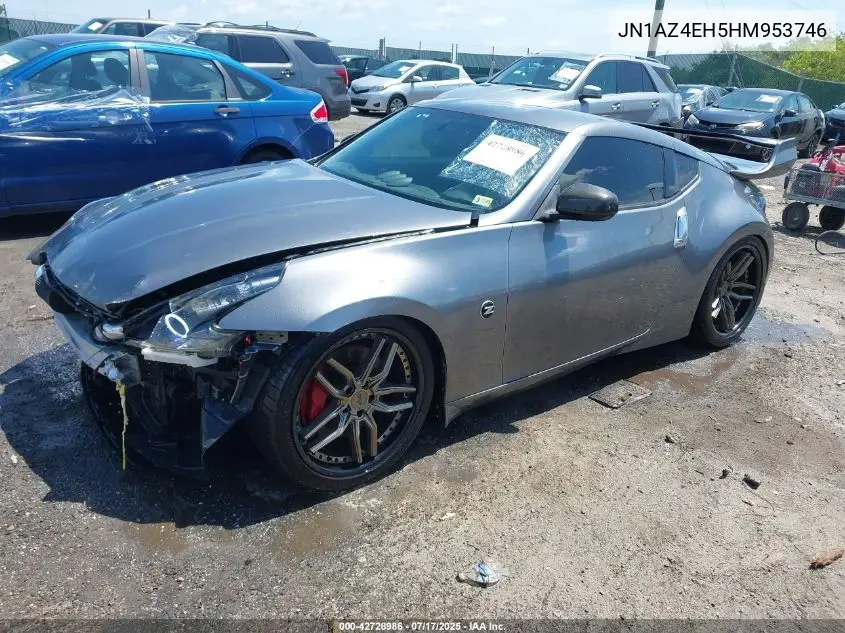2017 Nissan 370Z VIN: JN1AZ4EH5HM953746 Lot: 42728986
