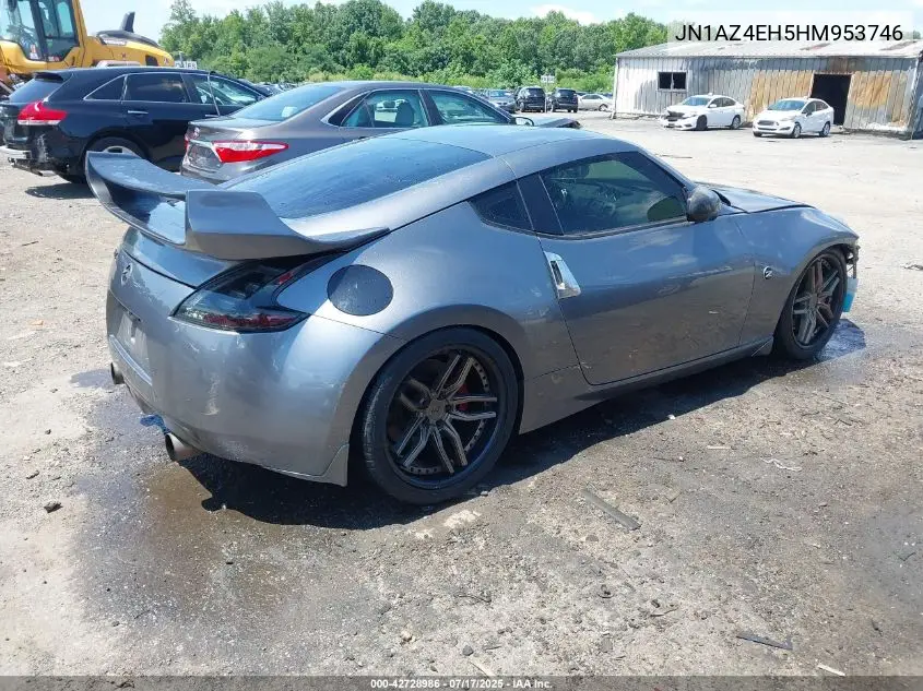 2017 Nissan 370Z VIN: JN1AZ4EH5HM953746 Lot: 42728986