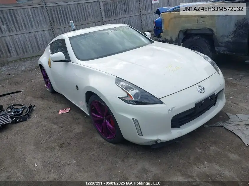 2018 Nissan 370Z Touring/Sport/Nismo VIN: JN1AZ4EH3JM572032 Lot: 12287291
