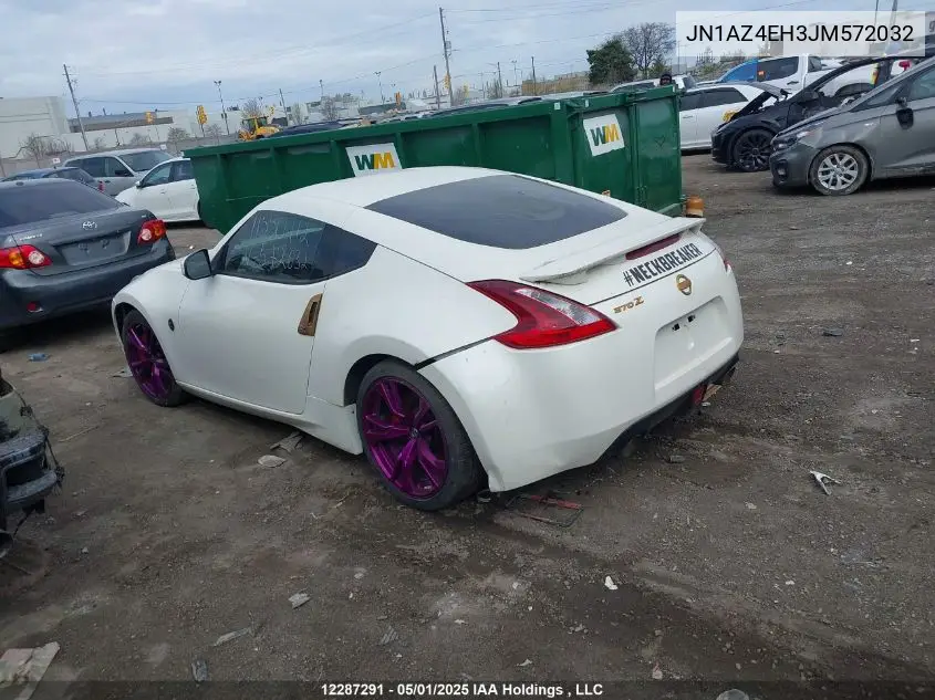 2018 Nissan 370Z Touring/Sport/Nismo VIN: JN1AZ4EH3JM572032 Lot: 12287291