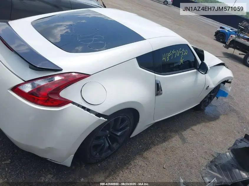 2018 Nissan 370Z VIN: JN1AZ4EH7JM571059 Lot: 42550550