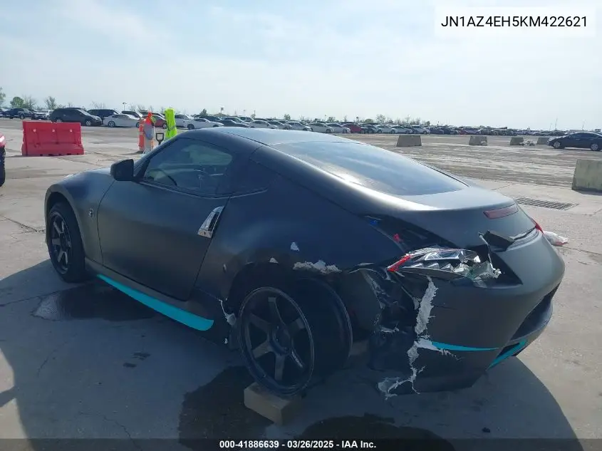 2019 Nissan 370Z VIN: JN1AZ4EH5KM422621 Lot: 41886639