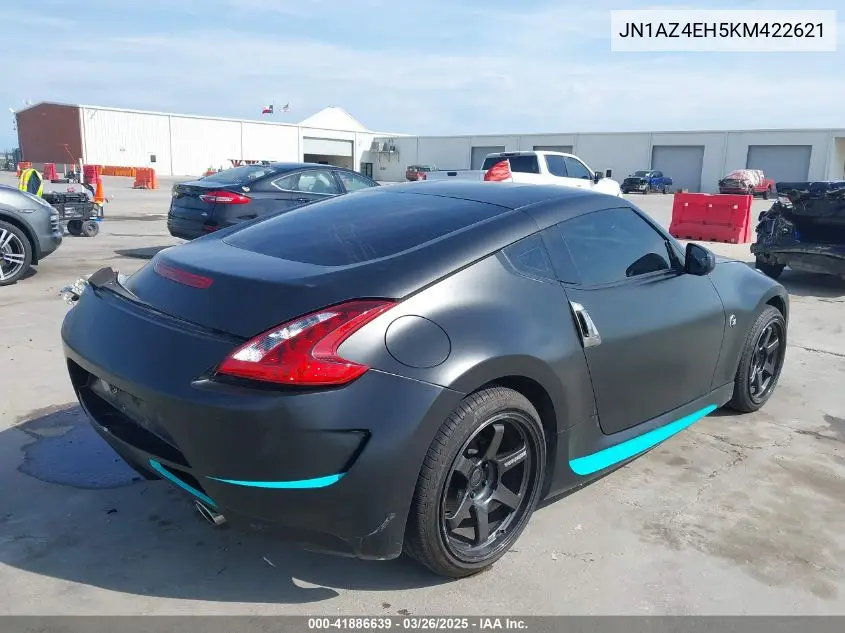 2019 Nissan 370Z VIN: JN1AZ4EH5KM422621 Lot: 41886639