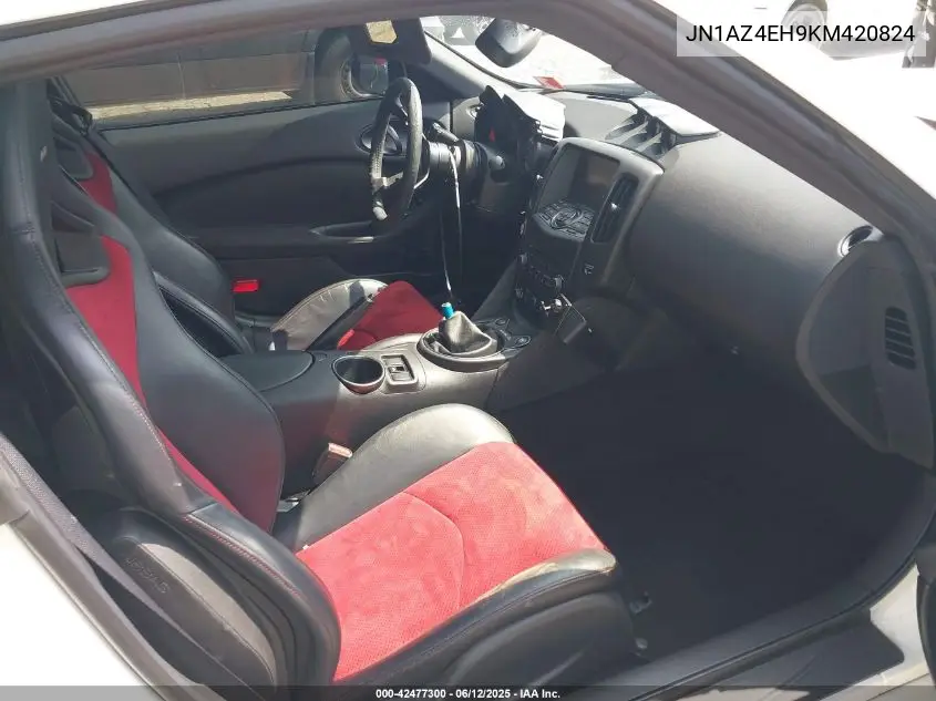 2019 Nissan 370Z Nismo VIN: JN1AZ4EH9KM420824 Lot: 42477300