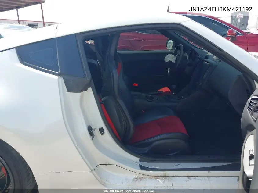 2019 Nissan 370Z Nismo VIN: JN1AZ4EH3KM421192 Lot: 42513362