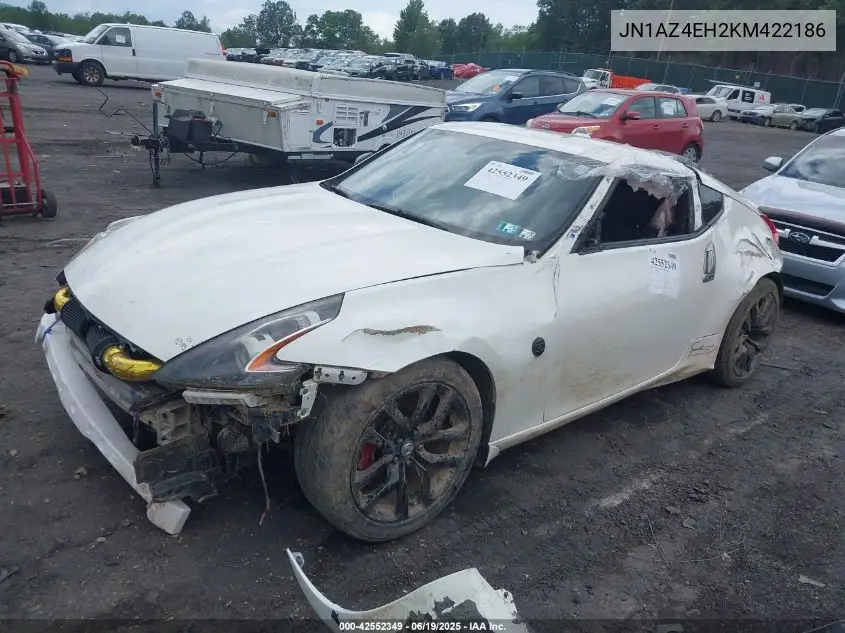 2019 Nissan 370Z Sport Touring VIN: JN1AZ4EH2KM422186 Lot: 42552349