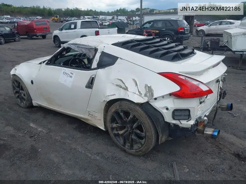 2019 Nissan 370Z Sport Touring VIN: JN1AZ4EH2KM422186 Lot: 42552349
