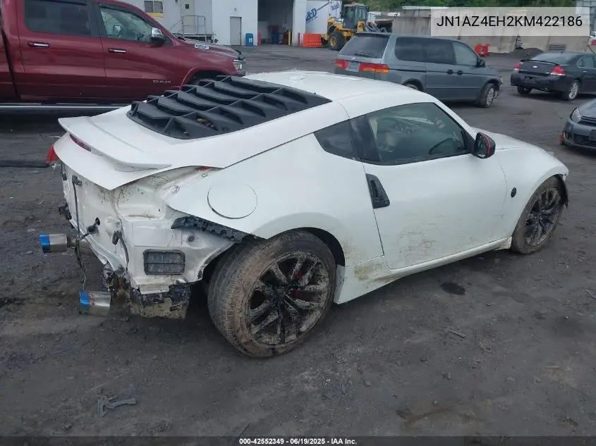 2019 Nissan 370Z Sport Touring VIN: JN1AZ4EH2KM422186 Lot: 42552349
