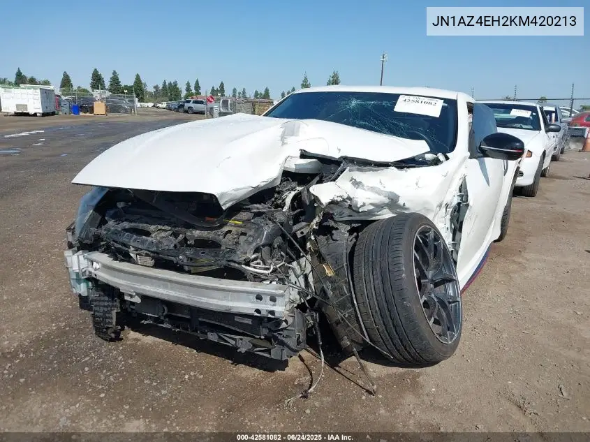 2019 Nissan 370Z Nismo VIN: JN1AZ4EH2KM420213 Lot: 42581082