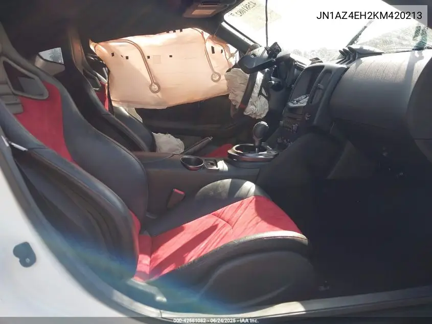 2019 Nissan 370Z Nismo VIN: JN1AZ4EH2KM420213 Lot: 42581082