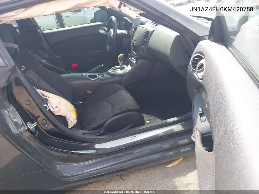 2019 Nissan 370Z VIN: JN1AZ4EH0KM420758 Lot: 42581134