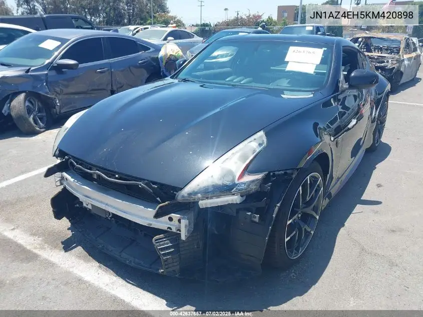 2019 Nissan 370Z Nismo VIN: JN1AZ4EH5KM420898 Lot: 42637657