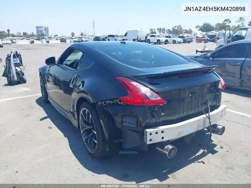 2019 Nissan 370Z Nismo VIN: JN1AZ4EH5KM420898 Lot: 42637657