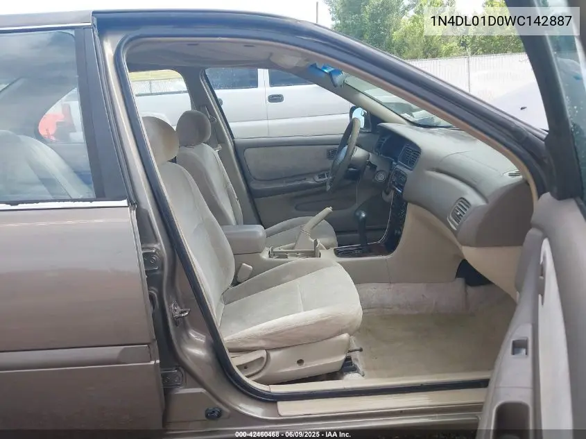 1998 Nissan Altima Gle/Gxe/Se/Xe VIN: 1N4DL01D0WC142887 Lot: 42460468