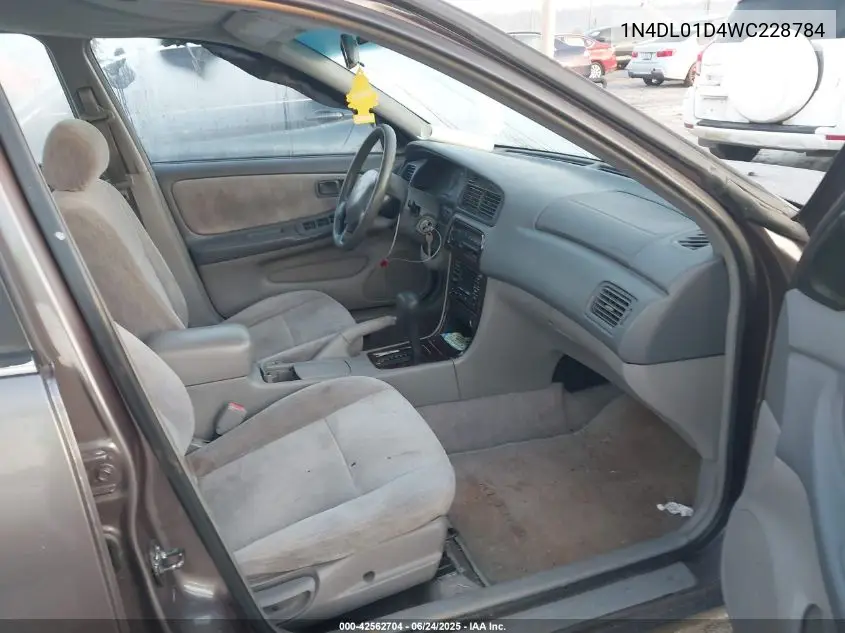 1998 Nissan Altima Gle/Gxe/Se/Xe VIN: 1N4DL01D4WC228784 Lot: 42562704