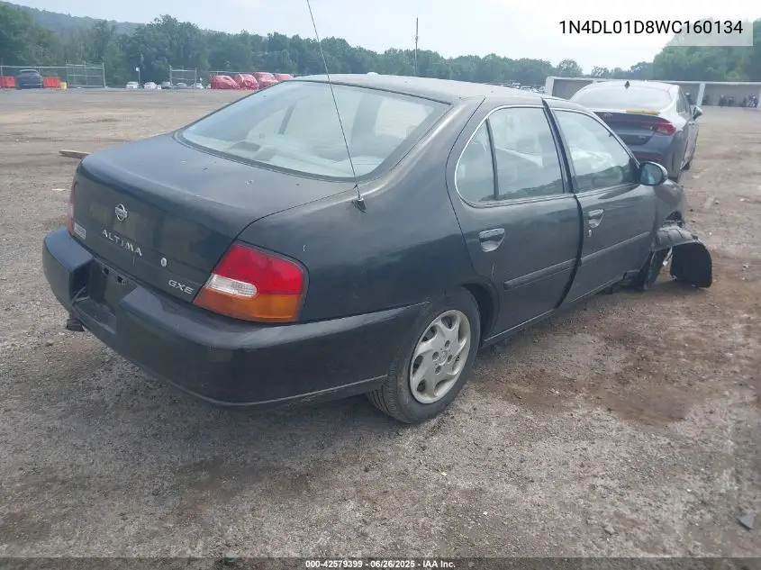 1998 Nissan Altima Gle/Gxe/Se/Xe VIN: 1N4DL01D8WC160134 Lot: 42579399